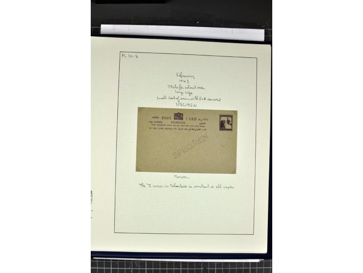 GANZSACHEN: 1927/46,ungebrauchte und gebrauchte 2bändige Sammlung, sehr reichhaltig mit u.a. Bale PC1a, PC2 in Type 1 and 2 (