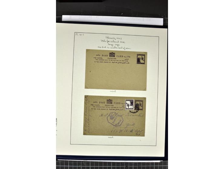 GANZSACHEN: 1927/46,ungebrauchte und gebrauchte 2bändige Sammlung, sehr reichhaltig mit u.a. Bale PC1a, PC2 in Type 1 and 2 (