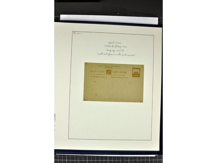 GANZSACHEN: 1927/46,ungebrauchte und gebrauchte 2bändige Sammlung, sehr reichhaltig mit u.a. Bale PC1a, PC2 in Type 1 and 2 (