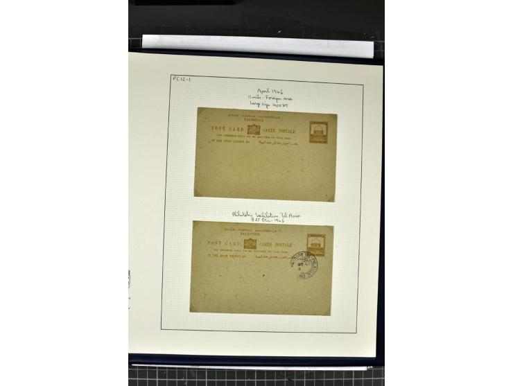 GANZSACHEN: 1927/46,ungebrauchte und gebrauchte 2bändige Sammlung, sehr reichhaltig mit u.a. Bale PC1a, PC2 in Type 1 and 2 (