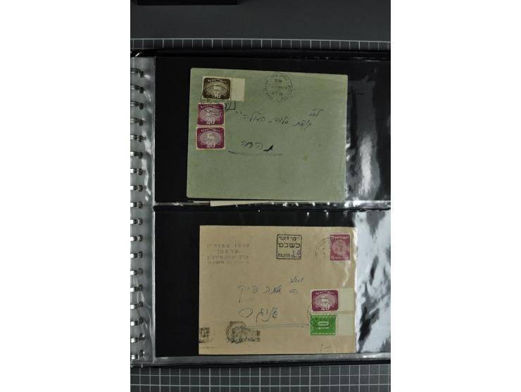1948/65, Partie Briefe und Karten, alle mit Portomarken oder -stempeln nachtaxiert