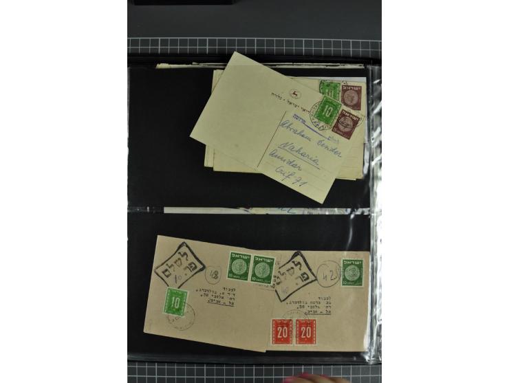 1948/65, Partie Briefe und Karten, alle mit Portomarken oder -stempeln nachtaxiert