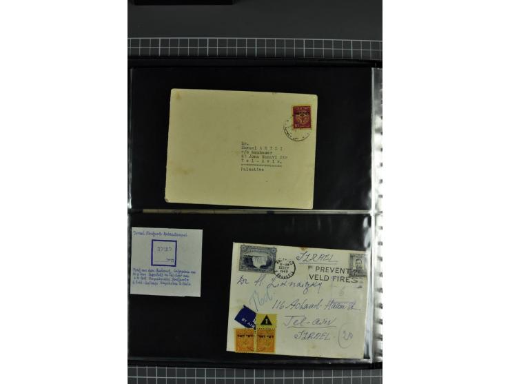 1948/65, Partie Briefe und Karten, alle mit Portomarken oder -stempeln nachtaxiert
