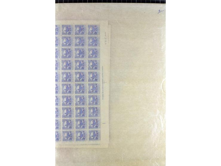 1920/85, vorwiegend postfrischer und gestempelter Bestand mit vielen Bogen(teile), dazu ein guter Teil Jordanische Besetzung 
