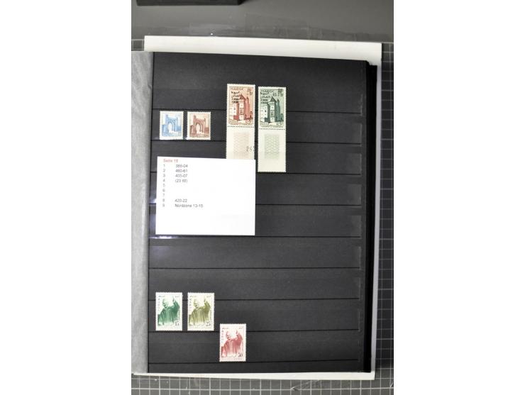  1943/2011, postfrische, anfangs etwas ungebrauchte Sammlung mit besseren Ausgaben wie Mi.-Nr. 1058 etc.