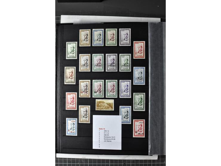  1943/2011, postfrische, anfangs etwas ungebrauchte Sammlung mit besseren Ausgaben wie Mi.-Nr. 1058 etc.