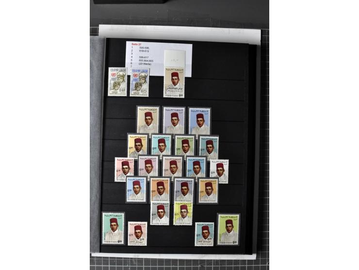  1943/2011, postfrische, anfangs etwas ungebrauchte Sammlung mit besseren Ausgaben wie Mi.-Nr. 1058 etc.