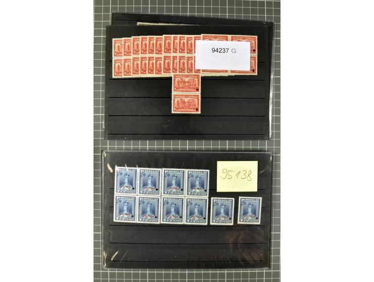 1939/41 (ca.), postfrischer Lagerbestand von über 9000 Werten mit Aufdruck 'SPECIMEN' und amtlicher Lochung, dabei kpl. Sätze