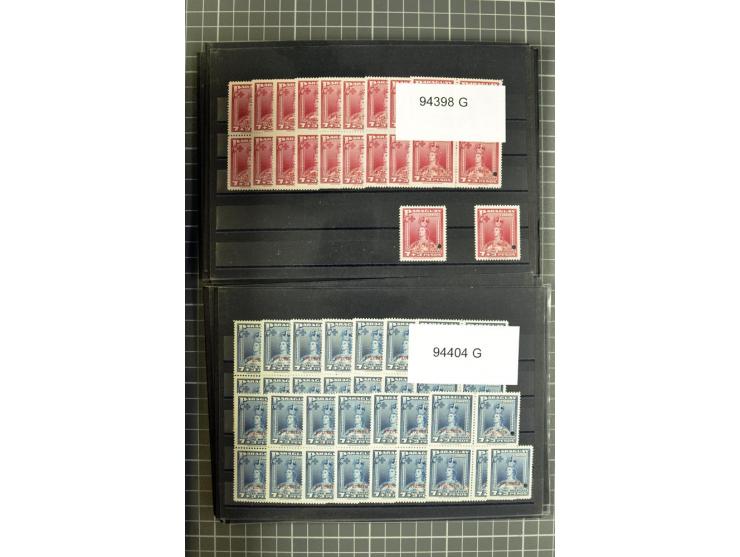 1939/41 (ca.), postfrischer Lagerbestand von über 9000 Werten mit Aufdruck 'SPECIMEN' und amtlicher Lochung, dabei kpl. Sätze