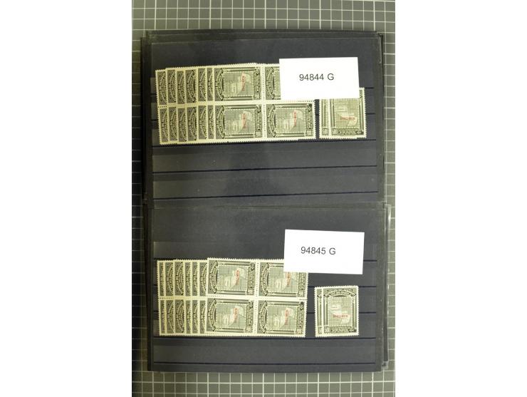 1939/41 (ca.), postfrischer Lagerbestand von über 9000 Werten mit Aufdruck 'SPECIMEN' und amtlicher Lochung, dabei kpl. Sätze
