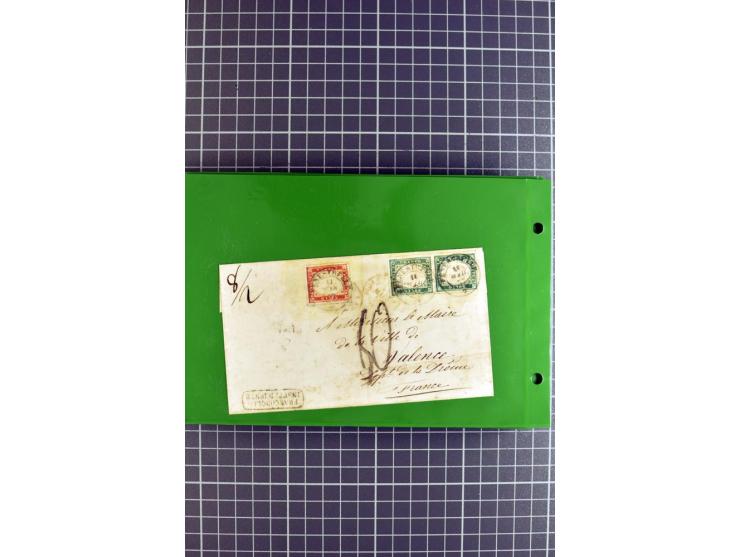 1848/1931, rund 90 Briefe bzw. Vorderseiten, praktisch nur gutes Material mit u.a. USA Nr. 1 im Paar auf Brief, Mischfrankatu