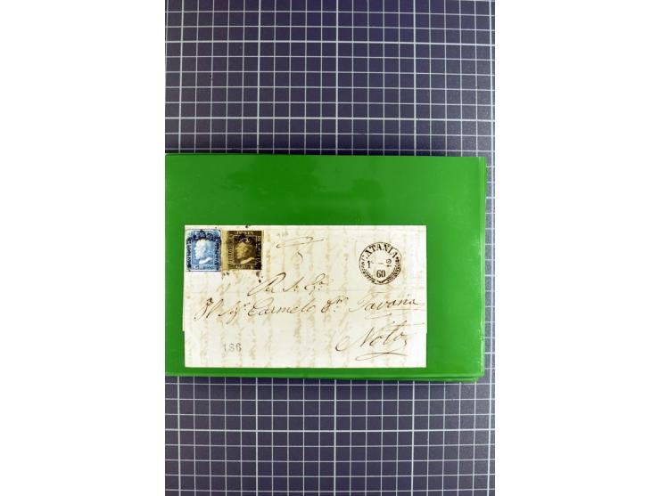 1848/1931, rund 90 Briefe bzw. Vorderseiten, praktisch nur gutes Material mit u.a. USA Nr. 1 im Paar auf Brief, Mischfrankatu