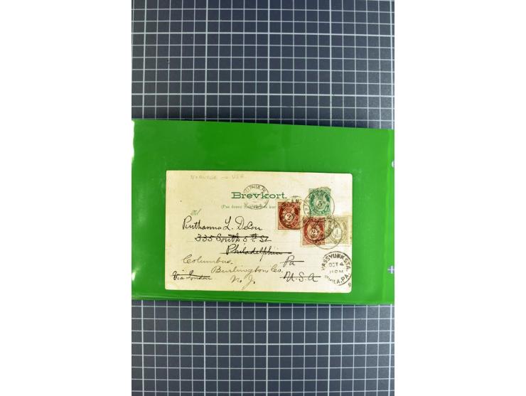 1848/1931, rund 90 Briefe bzw. Vorderseiten, praktisch nur gutes Material mit u.a. USA Nr. 1 im Paar auf Brief, Mischfrankatu