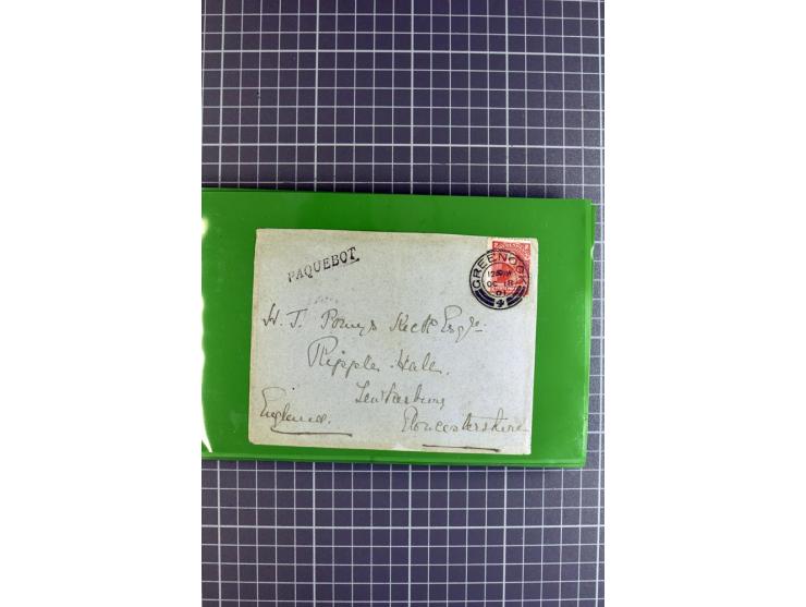 1848/1931, rund 90 Briefe bzw. Vorderseiten, praktisch nur gutes Material mit u.a. USA Nr. 1 im Paar auf Brief, Mischfrankatu