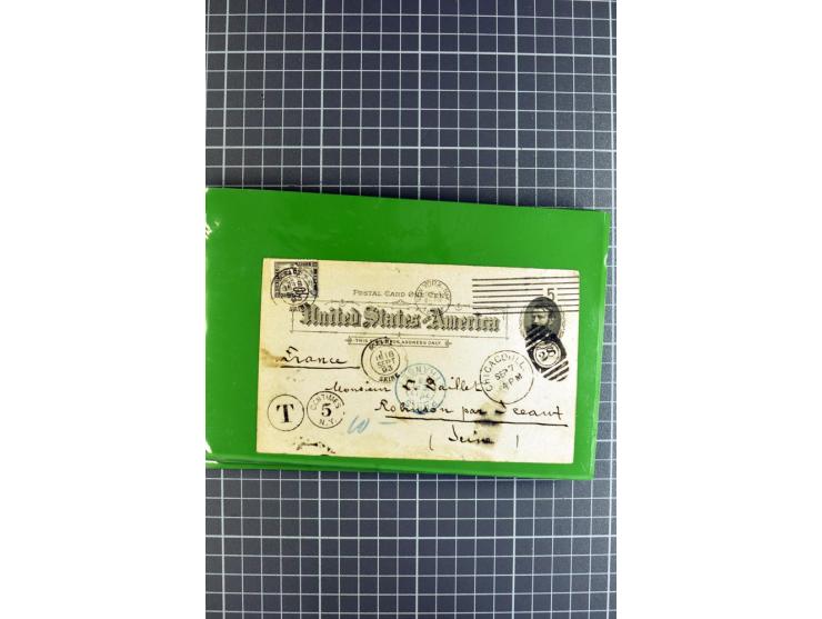 1848/1931, rund 90 Briefe bzw. Vorderseiten, praktisch nur gutes Material mit u.a. USA Nr. 1 im Paar auf Brief, Mischfrankatu