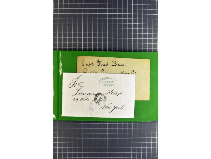 1848/1931, rund 90 Briefe bzw. Vorderseiten, praktisch nur gutes Material mit u.a. USA Nr. 1 im Paar auf Brief, Mischfrankatu