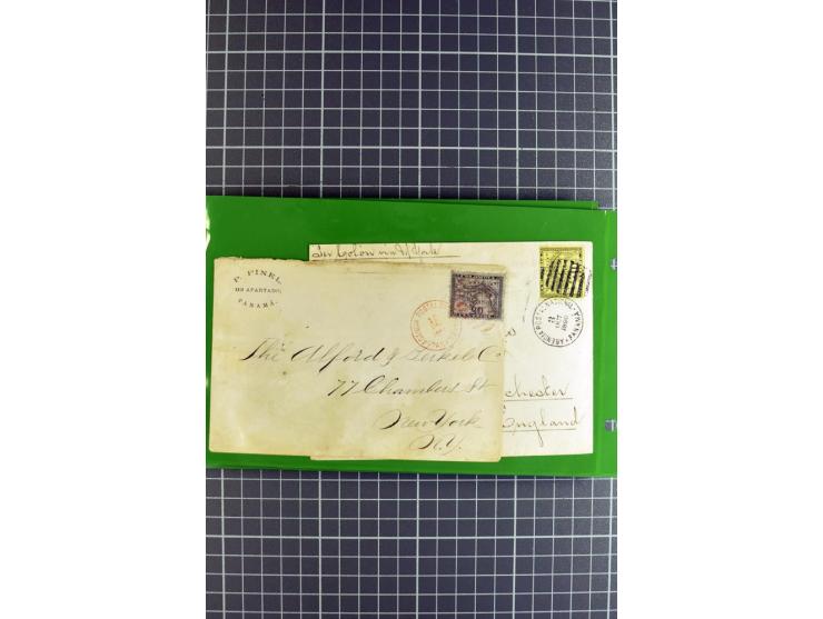 1848/1931, rund 90 Briefe bzw. Vorderseiten, praktisch nur gutes Material mit u.a. USA Nr. 1 im Paar auf Brief, Mischfrankatu