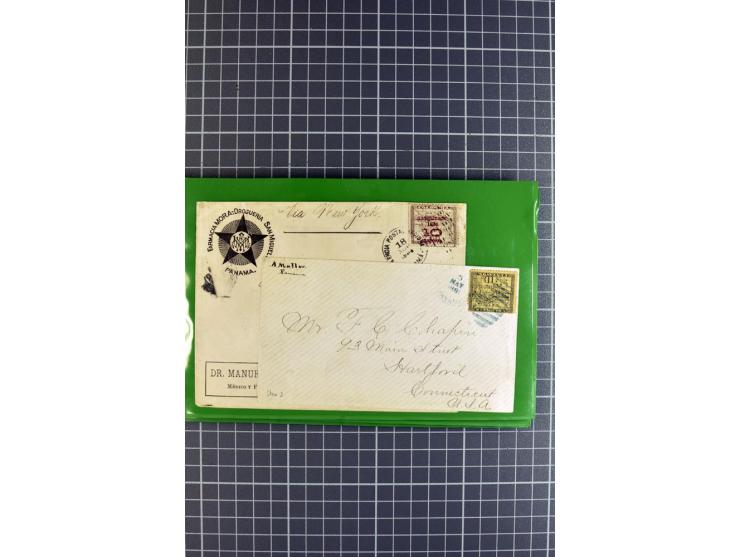 1848/1931, rund 90 Briefe bzw. Vorderseiten, praktisch nur gutes Material mit u.a. USA Nr. 1 im Paar auf Brief, Mischfrankatu