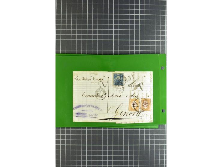 1848/1931, rund 90 Briefe bzw. Vorderseiten, praktisch nur gutes Material mit u.a. USA Nr. 1 im Paar auf Brief, Mischfrankatu