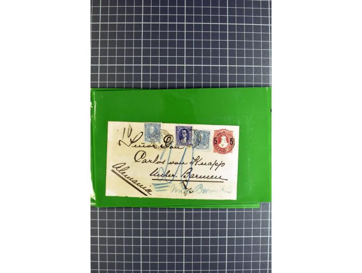 1848/1931, rund 90 Briefe bzw. Vorderseiten, praktisch nur gutes Material mit u.a. USA Nr. 1 im Paar auf Brief, Mischfrankatu