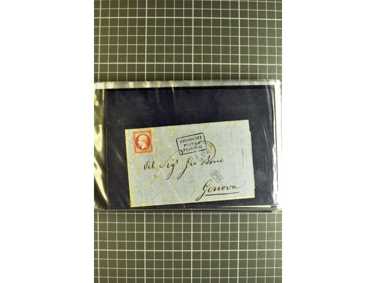 1848/1931, rund 90 Briefe bzw. Vorderseiten, praktisch nur gutes Material mit u.a. USA Nr. 1 im Paar auf Brief, Mischfrankatu