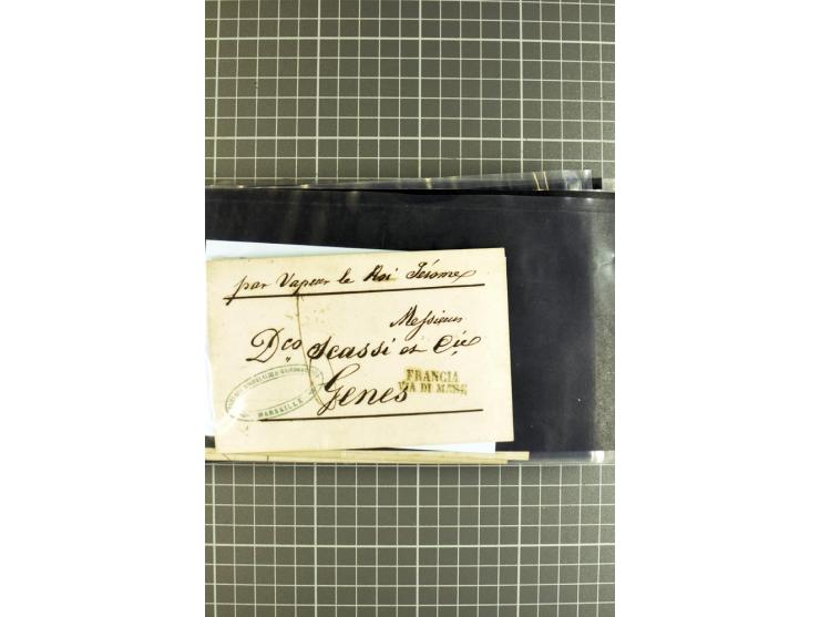 1848/1931, rund 90 Briefe bzw. Vorderseiten, praktisch nur gutes Material mit u.a. USA Nr. 1 im Paar auf Brief, Mischfrankatu