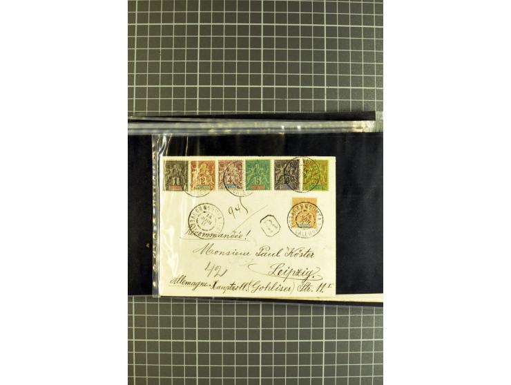 1848/1931, rund 90 Briefe bzw. Vorderseiten, praktisch nur gutes Material mit u.a. USA Nr. 1 im Paar auf Brief, Mischfrankatu