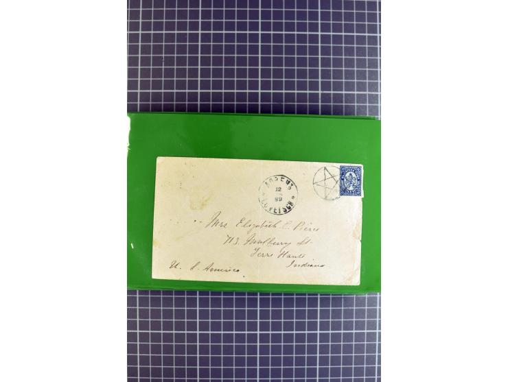 1848/1931, rund 90 Briefe bzw. Vorderseiten, praktisch nur gutes Material mit u.a. USA Nr. 1 im Paar auf Brief, Mischfrankatu