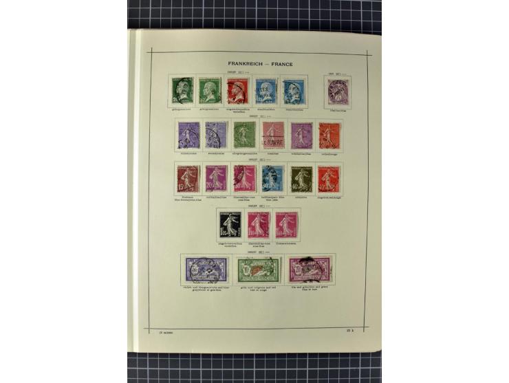 1840/1927, ungebrauchte und gestempelte Sammlung mit guten Werten und Sätzen in 2 Schaubeck-Alben