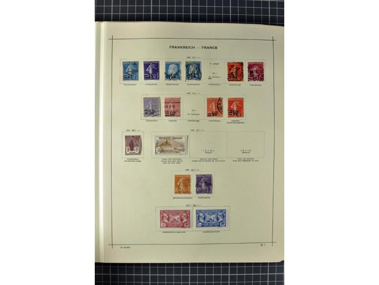 1840/1927, ungebrauchte und gestempelte Sammlung mit guten Werten und Sätzen in 2 Schaubeck-Alben