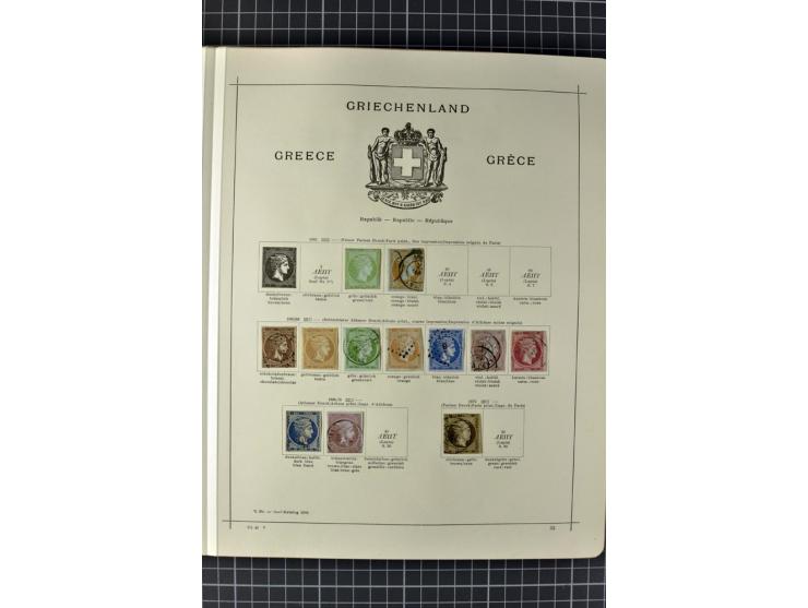 1840/1927, ungebrauchte und gestempelte Sammlung mit guten Werten und Sätzen in 2 Schaubeck-Alben