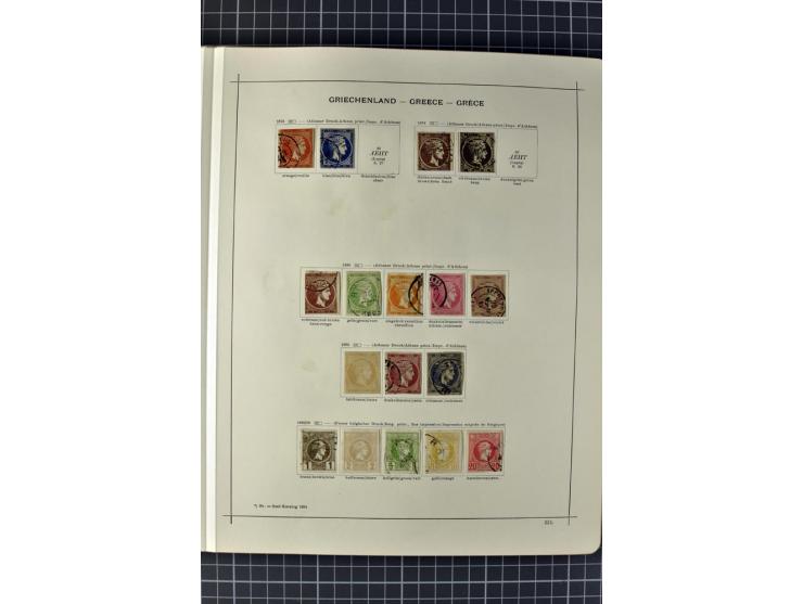 1840/1927, ungebrauchte und gestempelte Sammlung mit guten Werten und Sätzen in 2 Schaubeck-Alben