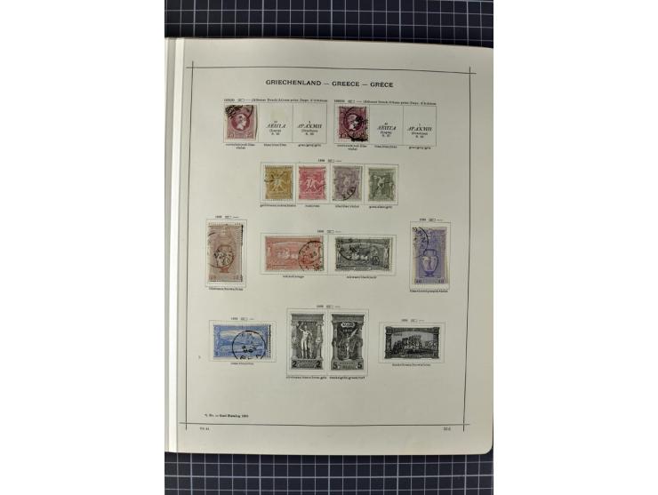 1840/1927, ungebrauchte und gestempelte Sammlung mit guten Werten und Sätzen in 2 Schaubeck-Alben