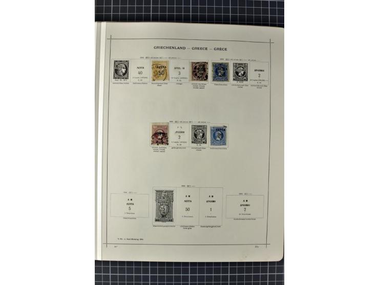 1840/1927, ungebrauchte und gestempelte Sammlung mit guten Werten und Sätzen in 2 Schaubeck-Alben