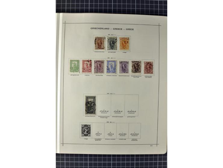 1840/1927, ungebrauchte und gestempelte Sammlung mit guten Werten und Sätzen in 2 Schaubeck-Alben