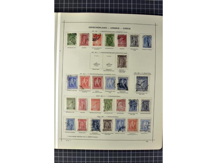 1840/1927, ungebrauchte und gestempelte Sammlung mit guten Werten und Sätzen in 2 Schaubeck-Alben