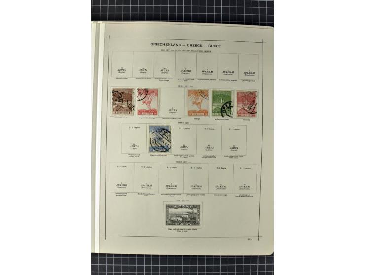 1840/1927, ungebrauchte und gestempelte Sammlung mit guten Werten und Sätzen in 2 Schaubeck-Alben