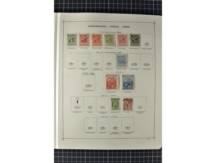 1840/1927, ungebrauchte und gestempelte Sammlung mit guten Werten und Sätzen in 2 Schaubeck-Alben