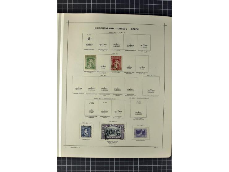 1840/1927, ungebrauchte und gestempelte Sammlung mit guten Werten und Sätzen in 2 Schaubeck-Alben