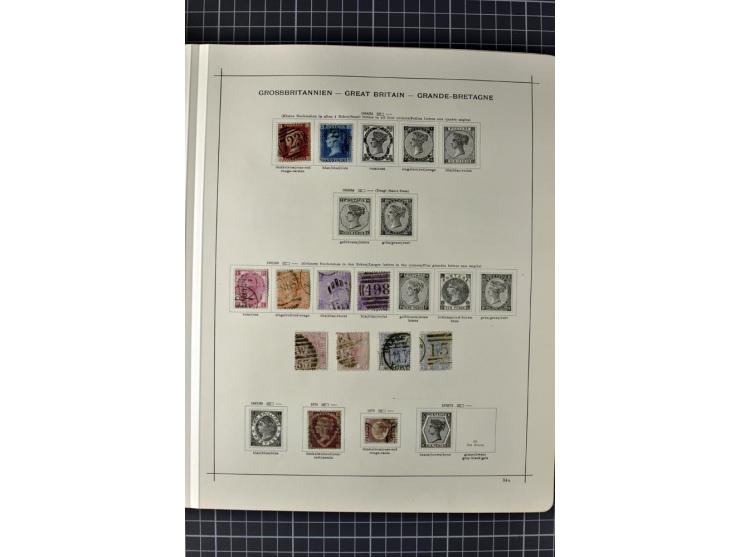 1840/1927, ungebrauchte und gestempelte Sammlung mit guten Werten und Sätzen in 2 Schaubeck-Alben