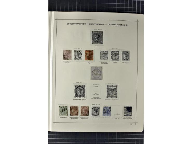 1840/1927, ungebrauchte und gestempelte Sammlung mit guten Werten und Sätzen in 2 Schaubeck-Alben