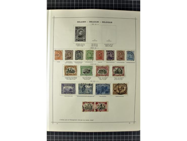 1840/1927, ungebrauchte und gestempelte Sammlung mit guten Werten und Sätzen in 2 Schaubeck-Alben