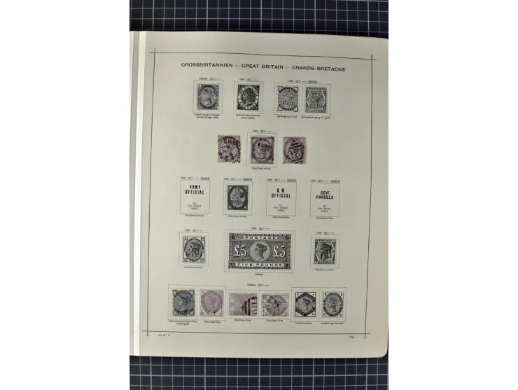 1840/1927, ungebrauchte und gestempelte Sammlung mit guten Werten und Sätzen in 2 Schaubeck-Alben