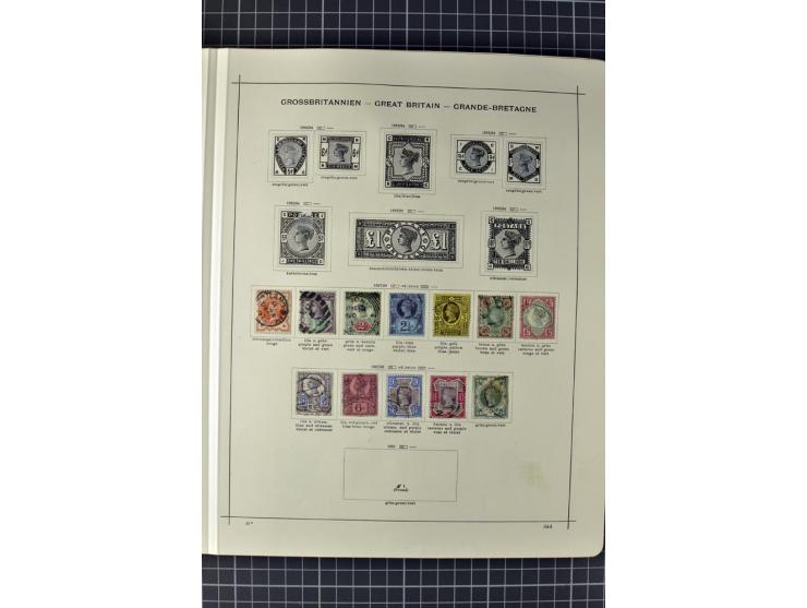 1840/1927, ungebrauchte und gestempelte Sammlung mit guten Werten und Sätzen in 2 Schaubeck-Alben