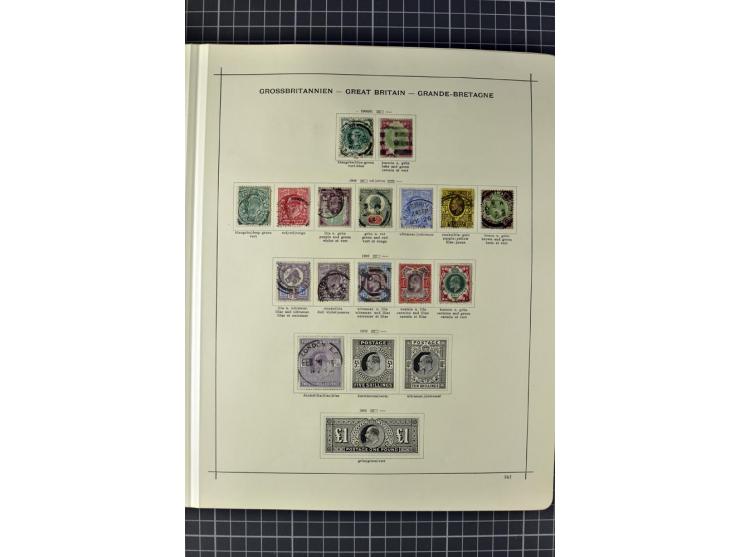 1840/1927, ungebrauchte und gestempelte Sammlung mit guten Werten und Sätzen in 2 Schaubeck-Alben