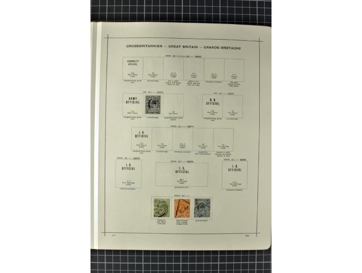 1840/1927, ungebrauchte und gestempelte Sammlung mit guten Werten und Sätzen in 2 Schaubeck-Alben