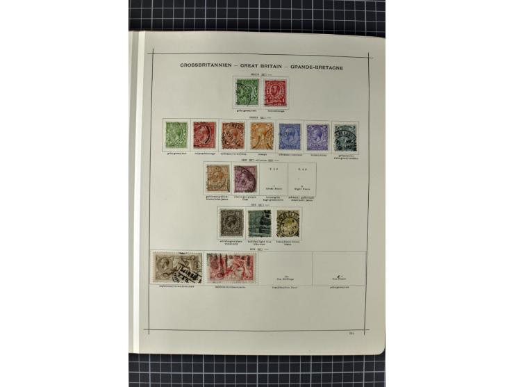 1840/1927, ungebrauchte und gestempelte Sammlung mit guten Werten und Sätzen in 2 Schaubeck-Alben