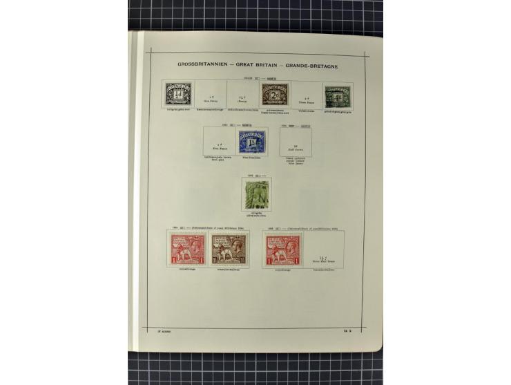 1840/1927, ungebrauchte und gestempelte Sammlung mit guten Werten und Sätzen in 2 Schaubeck-Alben