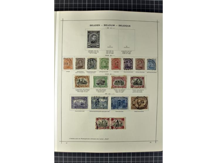 1840/1927, ungebrauchte und gestempelte Sammlung mit guten Werten und Sätzen in 2 Schaubeck-Alben