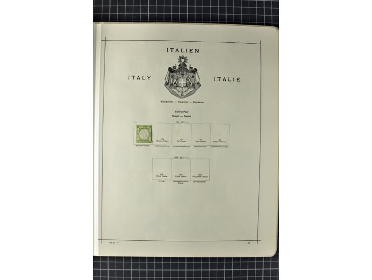 1840/1927, ungebrauchte und gestempelte Sammlung mit guten Werten und Sätzen in 2 Schaubeck-Alben